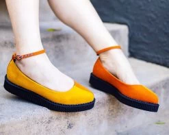 Sunkissed Twist Ballet Ankle Strap Creeper -Urban Sole Shop A3041L lifestyle 2
