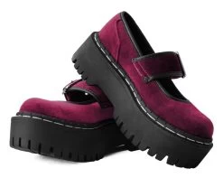 Burgundy Velvet Double Decker Mary Jane 8 Burgundy Velvet Double Decker Mary Jane -Urban Sole Shop A3043L BOTH LEAN ffe95158 ab76 4b19 b6e3 17ae71a2c255