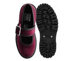 Burgundy Velvet Double Decker Mary Jane 9 Burgundy Velvet Double Decker Mary Jane -Urban Sole Shop A3043L BOTH TOP a92e785a 9f2f 43e1 9367 87a1e5574099