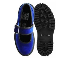 Blue Velvet Double Decker Mary Jane -Urban Sole Shop A3044L BOTH TOP