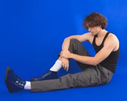 Lazuli Blue TUKskin™ 3-Buckle Pointed Creeper Boot -Urban Sole Shop A3060 lifestyle 2