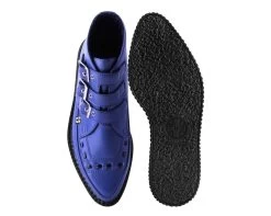 Lazuli Blue TUKskin™ 3-Buckle Pointed Creeper Boot -Urban Sole Shop A3060 BOTH TOP