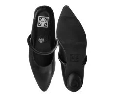 Black TUKskin™ Ball Heel -Urban Sole Shop A3067L BOTH TOP