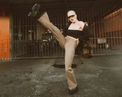 Black TUKskin™ Square Nosebleed Loafer -Urban Sole Shop A3084L lifestyle