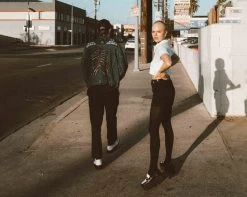 Black & White Dress TUKskin™ Square Nosebleed Loafer -Urban Sole Shop A3085L lifestyle 2