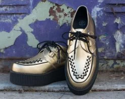 Metallic Gold Creepers -Urban Sole Shop A8648 LF 01 470faaa3 e39c 417c acc0 b2151b1683ff