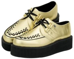 Metallic Gold Creepers -Urban Sole Shop A8648 03 NEW