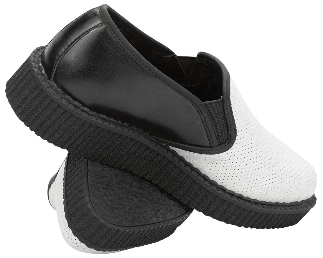 B/W Perf Slip On Creepers 2 B/W Perf Slip On Creepers - Image 2