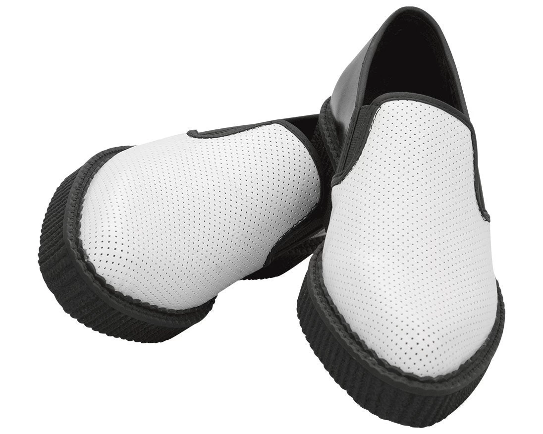 B/W Perf Slip On Creepers 3 B/W Perf Slip On Creepers - Image 3