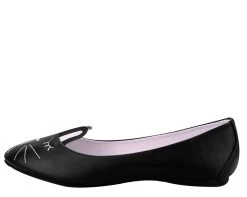 Black Bunny Flat *ALL ITEMS FINAL SALE/NON-RETURNABLE* -Urban Sole Shop A8895L 02 new