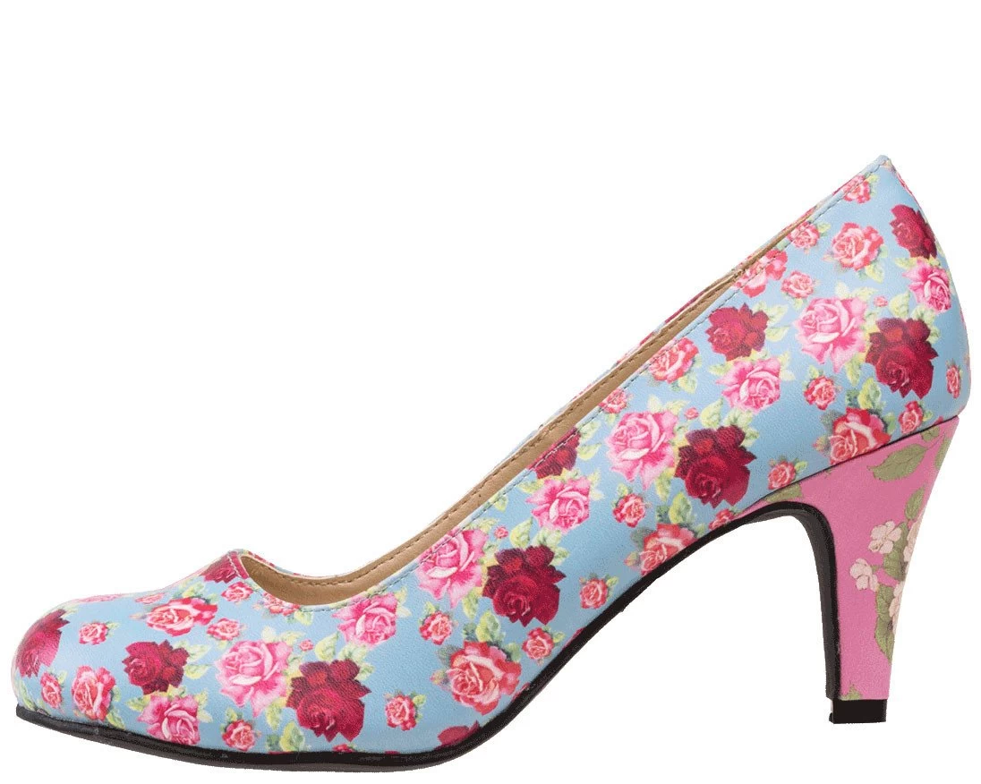 Floral Mix Heel - *FINAL SALE/NON-RETURNABLE 2 Floral Mix Heel - *FINAL SALE/NON-RETURNABLE - Image 2