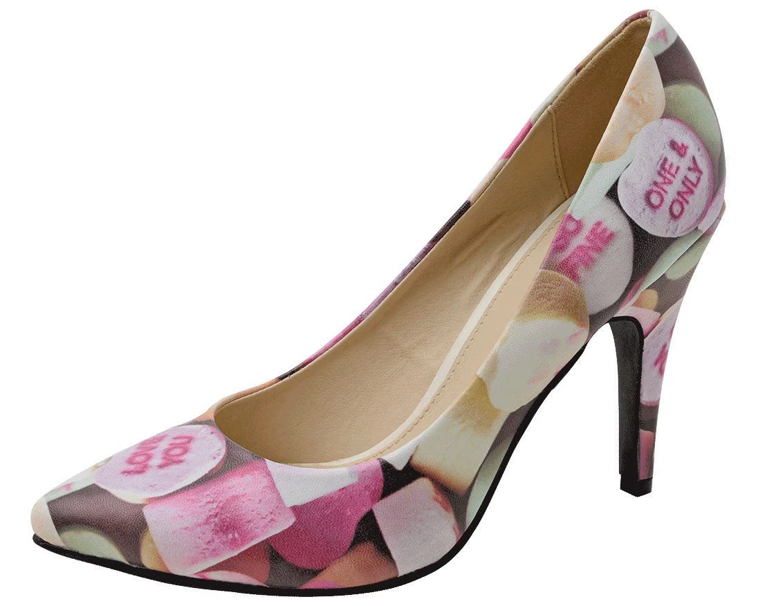 Candy Hearts Pointed Heel - *FINAL SALE/NON-RETURNABLE 1 Candy Hearts Pointed Heel - *FINAL SALE/NON-RETURNABLE