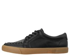 Black Leather No-Ring VLK Sneaker -Urban Sole Shop A9216 02