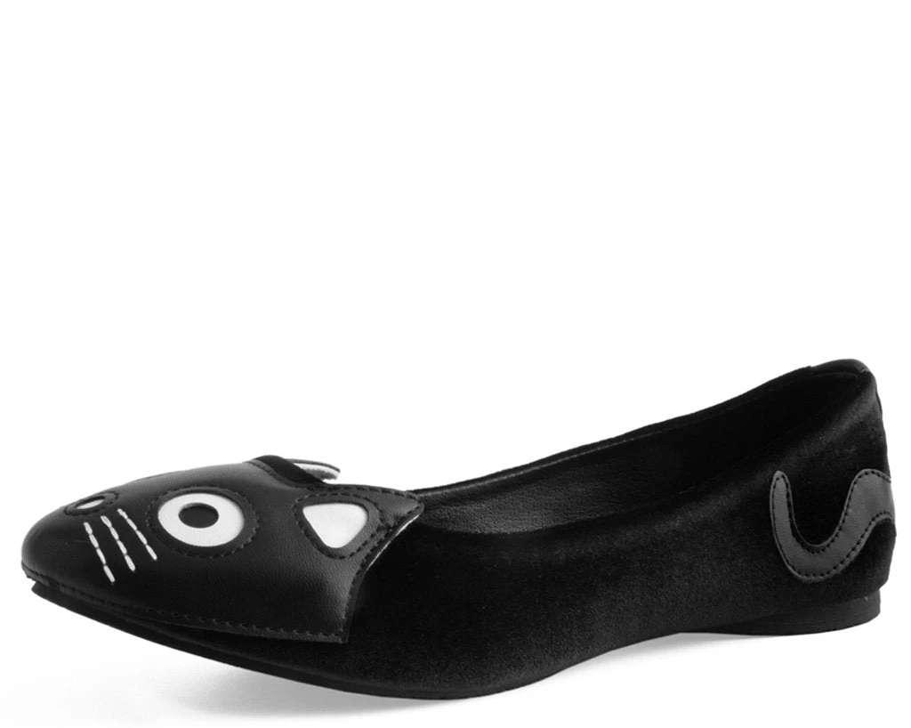Black Velvet Kitty Flat *ALL ITEMS FINAL SALE/NON-RETURNABLE* 1 Black Velvet Kitty Flat *ALL ITEMS FINAL SALE/NON-RETURNABLE*