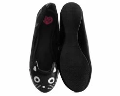 Black Velvet Kitty Flat *ALL ITEMS FINAL SALE/NON-RETURNABLE* 7 Black Velvet Kitty Flat *ALL ITEMS FINAL SALE/NON-RETURNABLE* -Urban Sole Shop A9285L 03