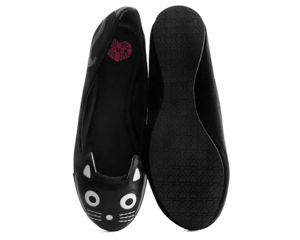 Black Velvet Kitty Flat *ALL ITEMS FINAL SALE/NON-RETURNABLE* 4 Black Velvet Kitty Flat *ALL ITEMS FINAL SALE/NON-RETURNABLE* - Image 4