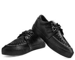 Black Tukskin™ Zipper D-Ring VLK Creeper Sneaker -Urban Sole Shop A9422 01 c9e8c843 b6f1 497c a4c4 bde4ef60bc9a