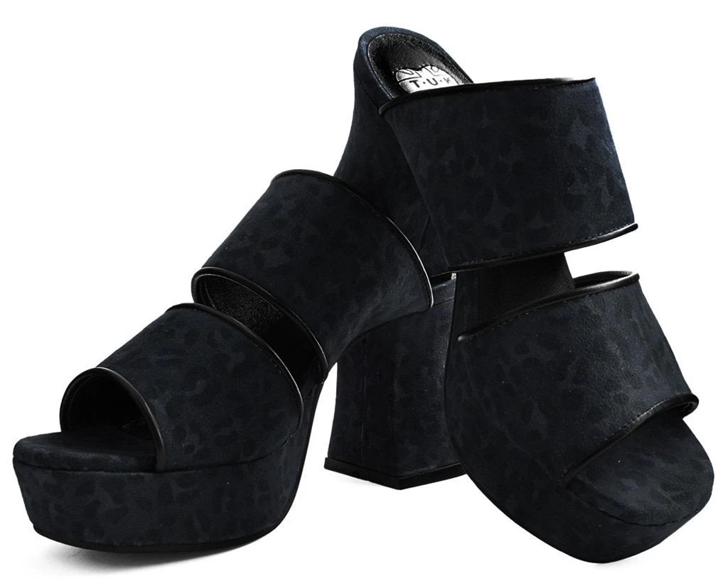 Grey Leopard Strappy Marley Heel *ALL ITEMS FINAL SALE/NON-RETURNABLE* 2 Grey Leopard Strappy Marley Heel *ALL ITEMS FINAL SALE/NON-RETURNABLE* - Image 2