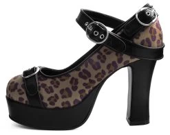 Black & Leopard Classic Platform Heel *ALL ITEMS FINAL SALE/NON-RETURNABLE* -Urban Sole Shop A9447L 02