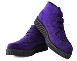 Ultra Violet 3-Buckle Pointed Creeper Boot -Urban Sole Shop A9494 01