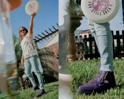 Ultra Violet 3-Buckle Pointed Creeper Boot -Urban Sole Shop A9494 LF 06