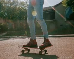 Red Plaid Pointed Lace Up Boot -Urban Sole Shop A9503 LF 02 f3e708cc 0fe6 40a4 8917 9836771cecdb