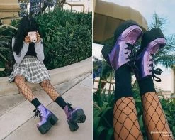 Lavender Iridescent Nosebleed Boot -Urban Sole Shop A9504L LF 02 e793a48e d14f 40e8 8ddc 783cb1b78a2a