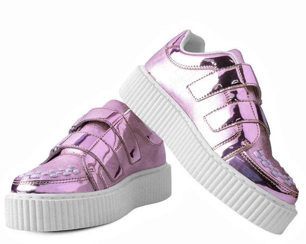 Pink Metallic Double Velcro Casbah Creeper 3 Pink Metallic Double Velcro Casbah Creeper - Image 3