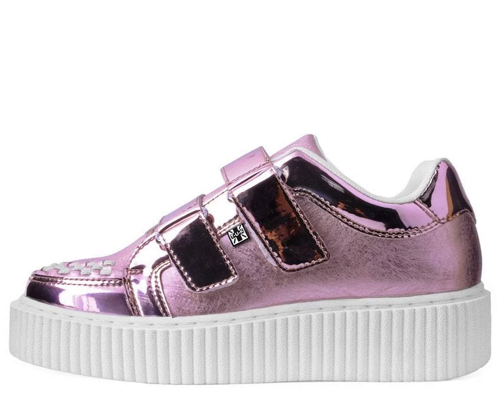 Pink Metallic Double Velcro Casbah Creeper 4 Pink Metallic Double Velcro Casbah Creeper - Image 4