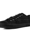 Black Canvas Low Top Sneaker