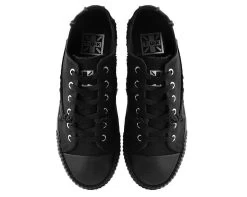 Black Canvas Low Top Sneaker -Urban Sole Shop A9589 04