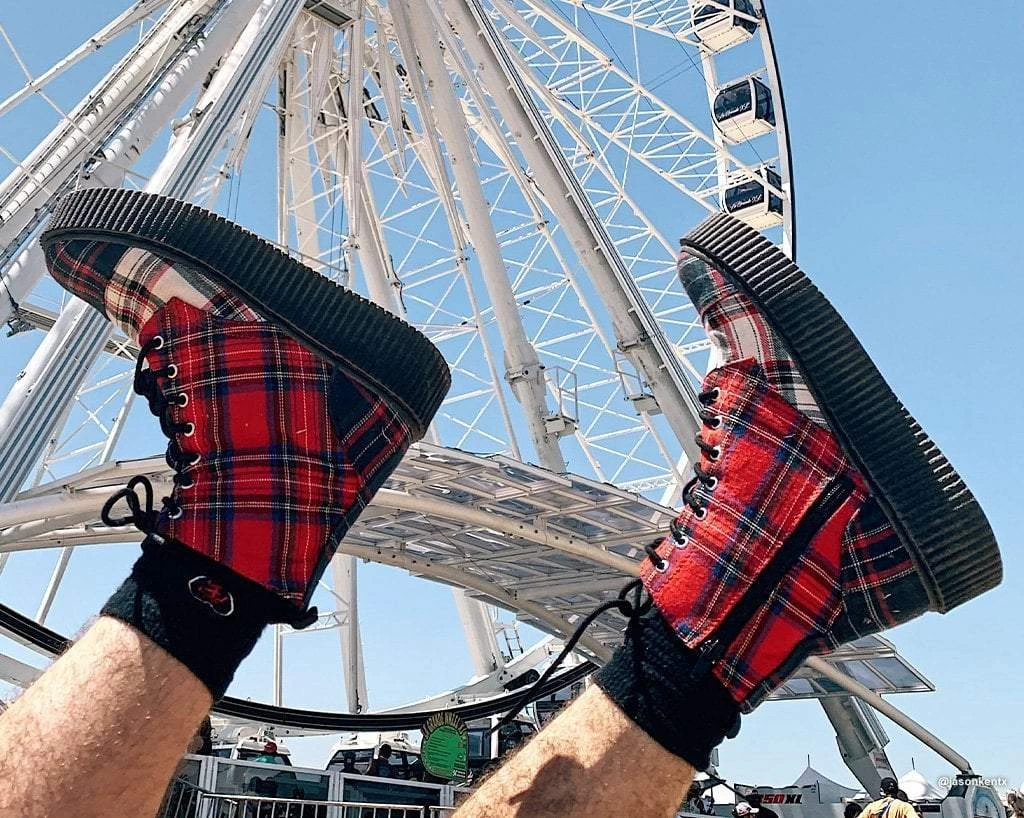 Mixed Plaid Casbah Boot 9 Mixed Plaid Casbah Boot - Image 9