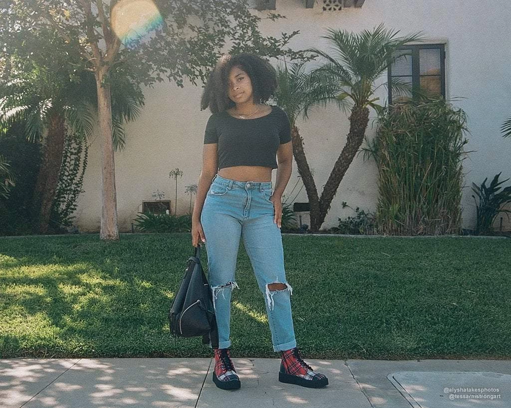 Mixed Plaid Casbah Boot 8 Mixed Plaid Casbah Boot - Image 8