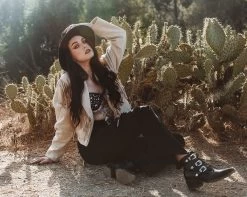 Black Western Closed 3-Strap Boot 11 Black Western Closed 3-Strap Boot -Urban Sole Shop A9795L LF