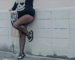 Black & White Cow Print 3-Strap Pointed Mary Jane -Urban Sole Shop A9800L W 2