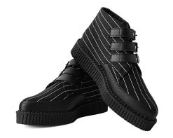 Pinstripe 3-Buckle Pointed Boot 9 Pinstripe 3-Buckle Pointed Boot -Urban Sole Shop A9816 BOTH LEAN c54ac5c5 b580 4936 a0f3 49f8240de48e