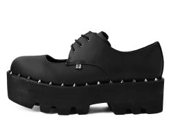 Black TUKskin™ Open Top Dino Lug -Urban Sole Shop A9936 LEFT PROFILE da8c8050 b807 409c a3d0 aa2eda51e69b