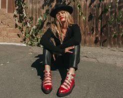 Red Oil Slick Multi-Strap Mary Jane 11 Red Oil Slick Multi-Strap Mary Jane -Urban Sole Shop A9970L lifestyle