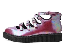 Red Oil Slick Multi-Strap Mary Jane 10 Red Oil Slick Multi-Strap Mary Jane -Urban Sole Shop A9970L LEFT PROFILE