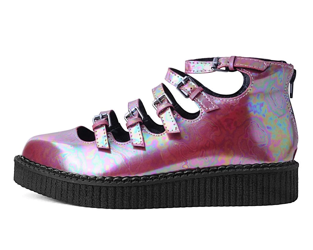 Red Oil Slick Multi-Strap Mary Jane 5 Red Oil Slick Multi-Strap Mary Jane - Image 5