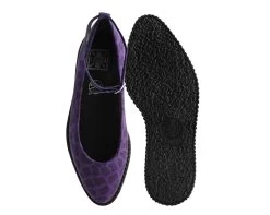Purple Leopard Pointed Ballet Creeper -Urban Sole Shop A9985L BOTH TOP