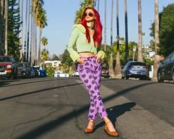 Orange Leopard Pointed Ballet Creeper -Urban Sole Shop A9986L lifestyle