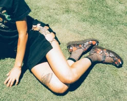 Black & Red Rose Viva Low Mary Jane -Urban Sole Shop F3053L lifestyle