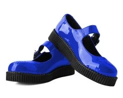 Glossy Blue Patent Mary Jane -Urban Sole Shop F9820L BOTH LEAN 661266fa 37ca 43fa 85df 32436bb4ab91