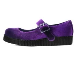 Purple Velvet Viva II Mary Jane 10 Purple Velvet Viva II Mary Jane -Urban Sole Shop F9868L LEFT PROFILE 99e7d683 4f85 4803 9548 1445b5d8b711