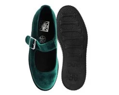 Emerald Velvet Viva II Mary Jane -Urban Sole Shop F9869L BOTH TOP a7594473 aa4b 4a05 98e7 b5a1ddf43ed5