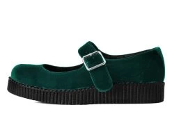 Emerald Velvet Viva II Mary Jane -Urban Sole Shop F9869L LEFT PROFILE ce4801b8 1972 4bce 89f6 c4e2b5df4f9f