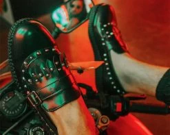 Black Studded Loafer -Urban Sole Shop F9929 lifestyle m