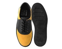 Black TUKskin™ & Mustard Suede Saddle Oxford 9 Black TUKskin™ & Mustard Suede Saddle Oxford -Urban Sole Shop F9940 BOTH TOP dd3a4e61 9ea4 4722 98ef 1b6418cee42d