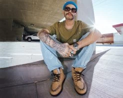 Tan Brush-Off 7-Eye Viva II Boot -Urban Sole Shop F9951 lifestyle M 2